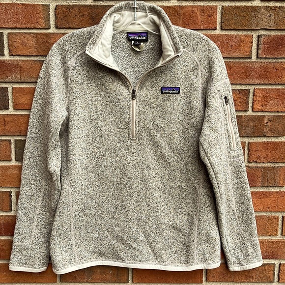 Patagonia Better Sweater 1/4 Zip Fleece Pullover Arm Pocket size S Pelican - Picture 2 of 12
